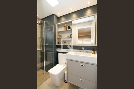 Banheiro da Suíte de apartamento à venda com 1 quarto, 69m² em Sumarezinho, São Paulo