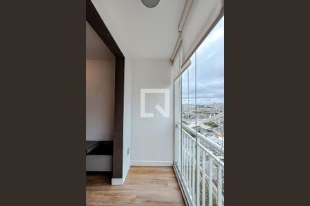 Varanda da Sala de apartamento à venda com 2 quartos, 45m² em Jardim Sabara, São Paulo