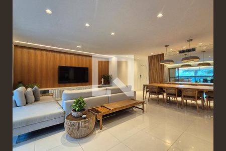 Sala  de apartamento à venda com 4 quartos, 260m² em Barra da Tijuca, Rio de Janeiro