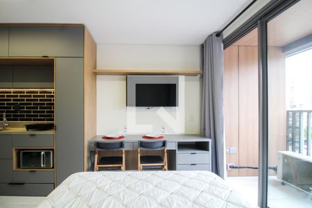 Sala/Cozinha/Quarto de kitnet/studio para alugar com 1 quarto, 25m² em Vila Regente Feijó, São Paulo