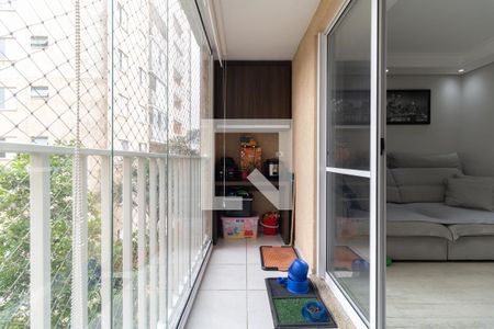 Varanda da Sala de apartamento à venda com 3 quartos, 68m² em Jardim Celeste, São Paulo