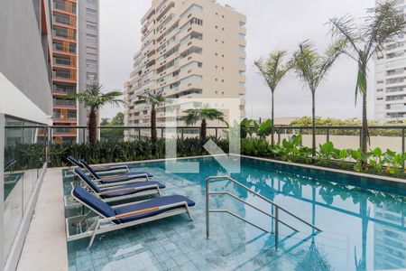 Área Comum - Piscina de kitnet/studio à venda com 1 quarto, 27m² em Santo Amaro, São Paulo