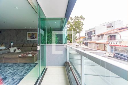 Varanda da Sala de casa à venda com 3 quartos, 254m² em Vila Francisco Matarazzo, Santo André