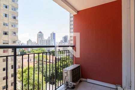 Varanda do Quarto de kitnet/studio para alugar com 1 quarto, 24m² em Consolação, São Paulo