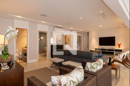 Sala de apartamento à venda com 3 quartos, 136m² em Campo Belo, São Paulo