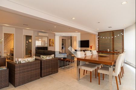 Varanda da Sala de apartamento à venda com 3 quartos, 136m² em Campo Belo, São Paulo