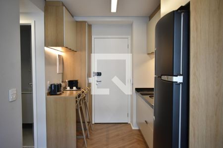 Sala/Cozinha de apartamento para alugar com 1 quarto, 25m² em Mirandópolis, São Paulo