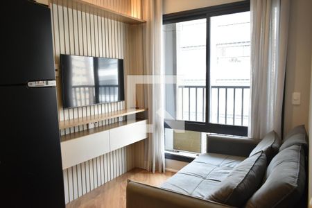 Sala de apartamento para alugar com 1 quarto, 25m² em Mirandópolis, São Paulo