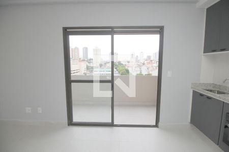 Sala/Cozinha de apartamento à venda com 1 quarto, 51m² em Parque das Nações, Santo André