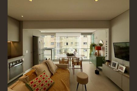 Sala de apartamento para alugar com 1 quarto, 47m² em Campo Belo, São Paulo