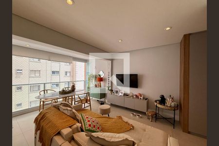 Sala de apartamento para alugar com 1 quarto, 47m² em Campo Belo, São Paulo