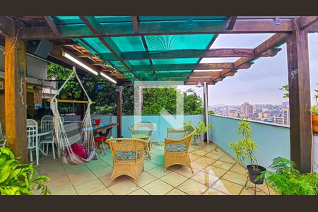 Terraço de casa de condomínio à venda com 4 quartos, 102m² em Meier, Rio de Janeiro