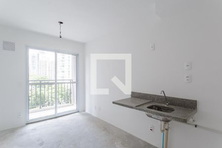 Sala/Cozinha de apartamento à venda com 1 quarto, 31m² em Vila Olímpia, São Paulo