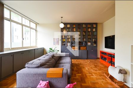 Sala Ambientes de apartamento à venda com 4 quartos, 115m² em Santo Antônio, Belo Horizonte