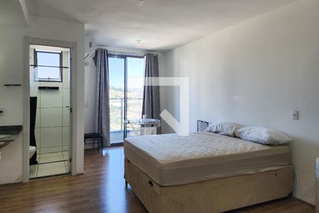 Sala - Quarto de kitnet/studio para alugar com 1 quarto, 36m² em Santo Cristo, Rio de Janeiro