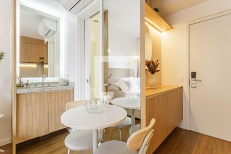Studio de kitnet/studio para alugar com 1 quarto, 21m² em Indianópolis, São Paulo