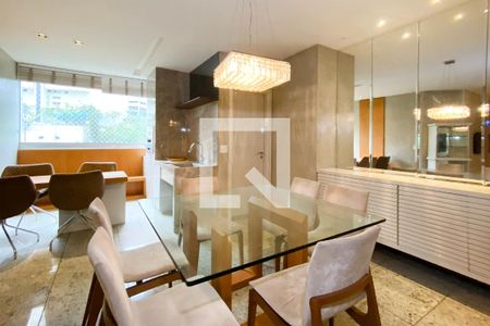 Sala - Jantar de apartamento à venda com 3 quartos, 100m² em Sion, Belo Horizonte