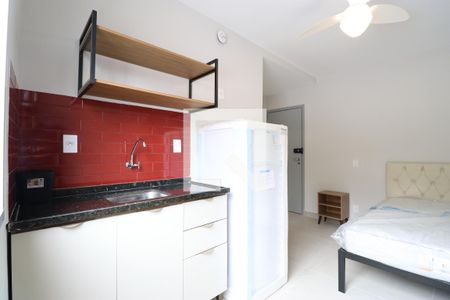 Sala/Quarto/Cozinha de kitnet/studio para alugar com 1 quarto, 20m² em Barra Funda, São Paulo