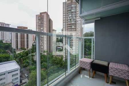 Varanda de apartamento à venda com 1 quarto, 41m² em Vila Andrade, São Paulo