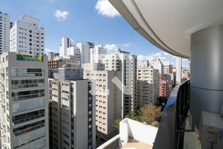Varanda e Vista de kitnet/studio para alugar com 1 quarto, 26m² em Jardim Paulista, São Paulo