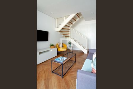 Sala de apartamento à venda com 1 quarto, 57m² em Vila Olímpia, São Paulo