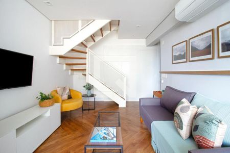 Sala de apartamento à venda com 1 quarto, 57m² em Vila Olímpia, São Paulo