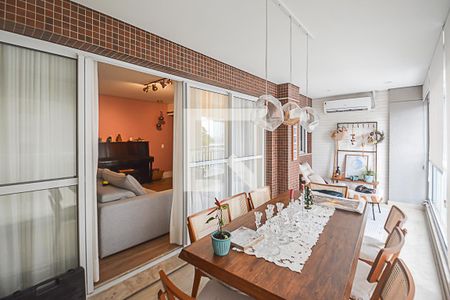 Varanda gourmet de apartamento à venda com 3 quartos, 127m² em Jardim Chácara Inglesa, São Bernardo do Campo