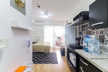 Studio - Quarto e Cozinha de kitnet/studio para alugar com 1 quarto, 26m² em Butantã, São Paulo