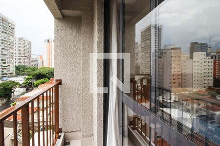 Varanda de kitnet/studio para alugar com 1 quarto, 26m² em Vila Olímpia, São Paulo