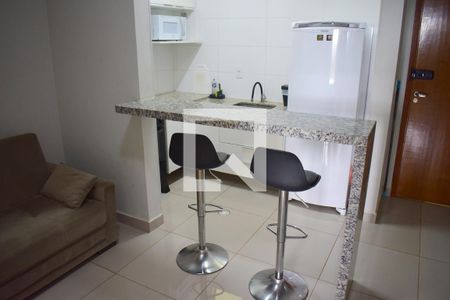Sala/Cozinha de kitnet/studio para alugar com 1 quarto, 38m² em Nova Ribeirânia, Ribeirão Preto