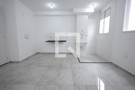 Sala / Cozinha / Área de serviço de apartamento para alugar com 1 quarto, 37m² em Jardim, Santo André