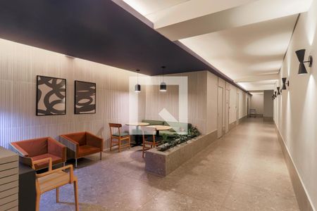 Área comum - Hall Social de kitnet/studio à venda com 1 quarto, 29m² em Santo Amaro, São Paulo
