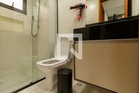 Banheiro de apartamento à venda com 1 quarto, 34m² em Vila Gustavo, São Paulo