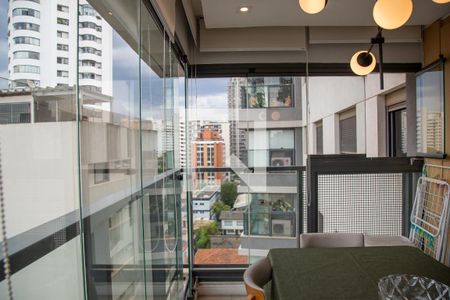 Varanda gourmet de apartamento à venda com 2 quartos, 61m² em Campo Belo, São Paulo