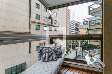 Varanda da Sala de apartamento para alugar com 2 quartos, 64m² em Vila Olímpia, São Paulo