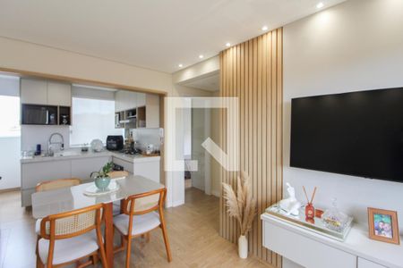 Sala de apartamento à venda com 2 quartos, 50m² em Indians, Belo Horizonte