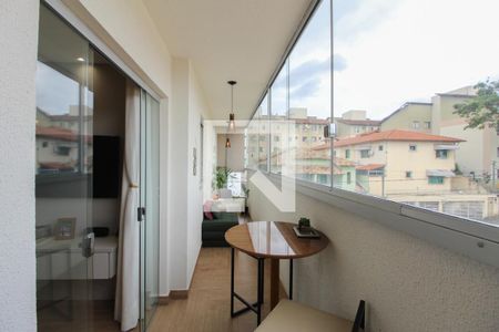 Varanda da Sala de apartamento à venda com 2 quartos, 50m² em Indians, Belo Horizonte