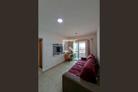 Sala de apartamento para alugar com 1 quarto, 55m² em Vila Caiçara, Praia Grande