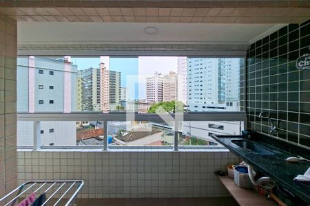 Sacada  de apartamento para alugar com 1 quarto, 55m² em Vila Caiçara, Praia Grande