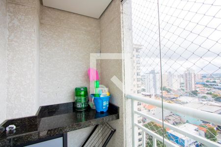Varanda da sala de apartamento para alugar com 2 quartos, 50m² em Vila Leopoldina, Santo André