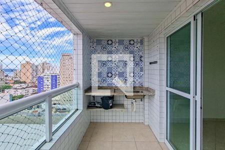 Sacada  de apartamento para alugar com 2 quartos, 90m² em Aviação, Praia Grande