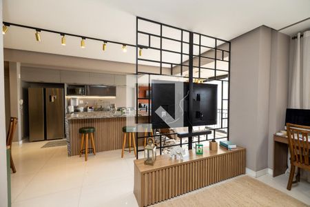 Sala_cozinha de apartamento à venda com 2 quartos, 90m² em Alphaville Empresarial, Barueri