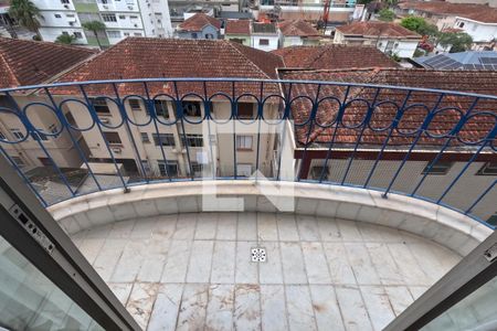 Varanda da Sala de apartamento para alugar com 1 quarto, 60m² em Boqueirão, Santos