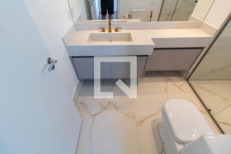 BANHEIRO DA SUITE 1 de apartamento para alugar com 3 quartos, 119m² em Nova Campinas, Campinas