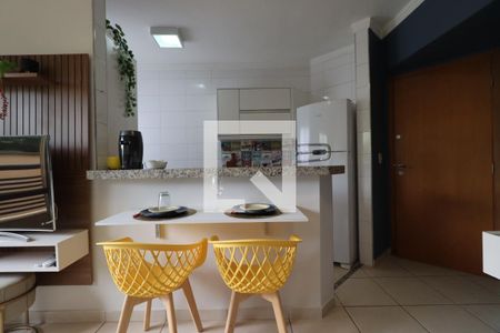 Cozinha de apartamento para alugar com 1 quarto, 45m² em Subsetor Sul - 7 (s-7), Ribeirão Preto