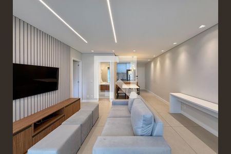 Sala  de apartamento à venda com 1 quarto, 64m² em Vila Cordeiro, São Paulo