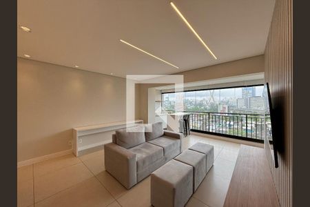 Sala  de apartamento à venda com 1 quarto, 64m² em Vila Cordeiro, São Paulo