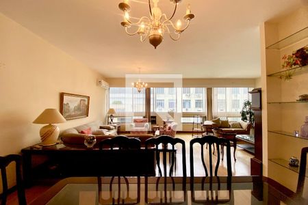 Sala de jantar  de apartamento à venda com 3 quartos, 167m² em Copacabana, Rio de Janeiro