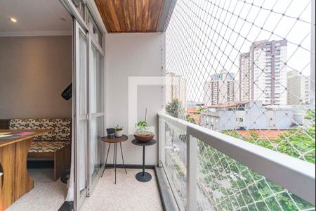 Varanda da Sala de apartamento para alugar com 2 quartos, 69m² em Vila Valparaíso, Santo André
