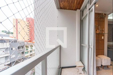 Varanda da Sala de apartamento para alugar com 2 quartos, 69m² em Vila Valparaíso, Santo André